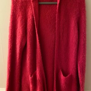 Hot pink cardigan